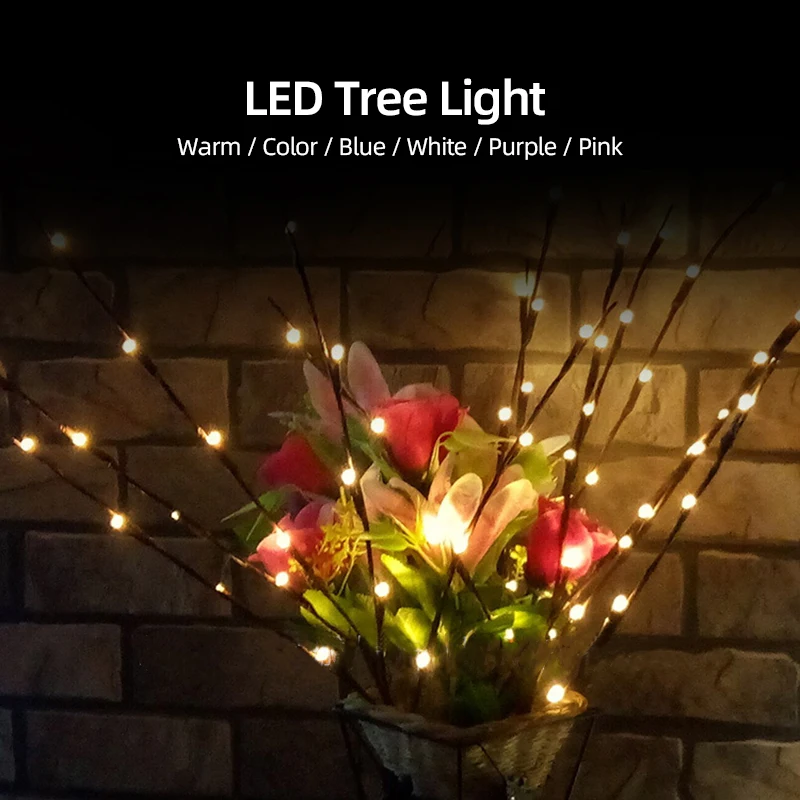 Светодиодный фонарь ветка светильник гирлянда для помещений литературный