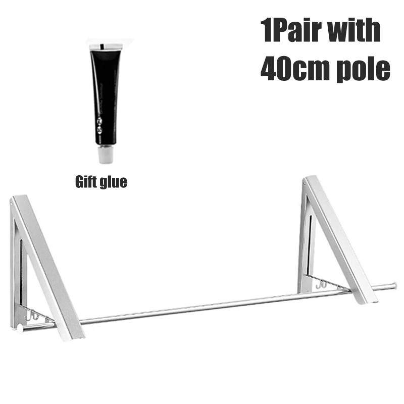 

Folding Clothes Hanger Foldable Multifunction Wall Mounted Clothes Rail Drying Rack A1