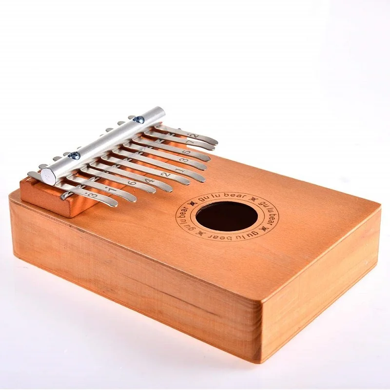 Миниатюрное портативное пианино Kalimba с 10 клавишами сумкой для переноски и