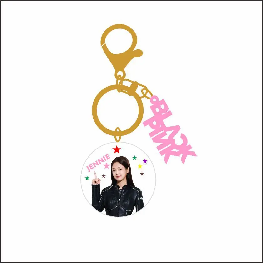 1 шт. KPOP BLACKPINK LISA JISOO JENNIE ROSE брелок GOT7 TXT дважды акриловый брелок аксессуары ювелирные изделия брелки принадлежности для фанатов