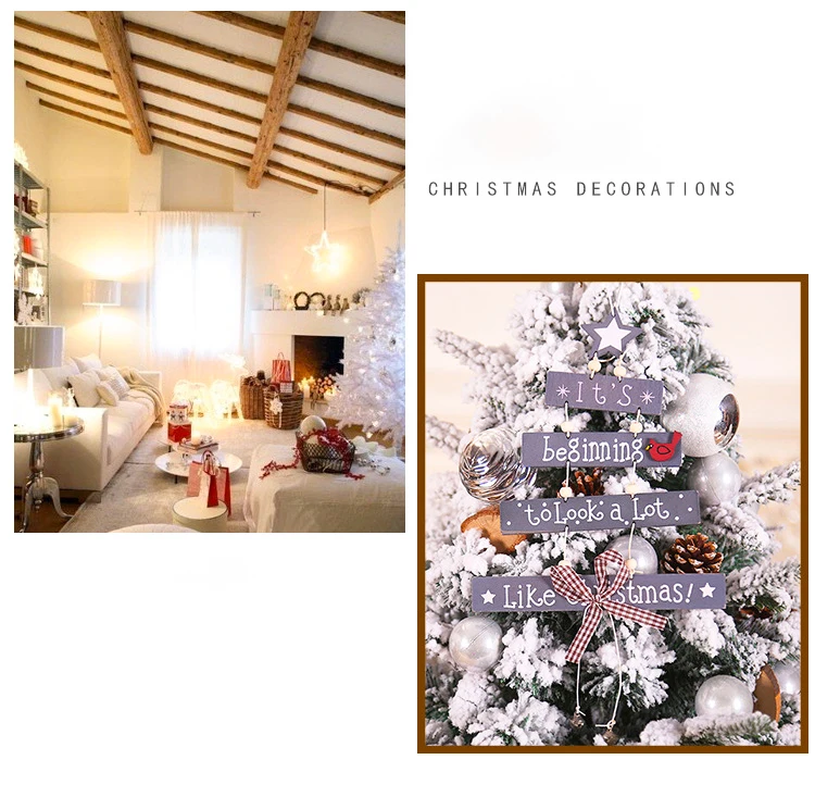 Деревянное украшение для рождественской елки новогодние рождественские