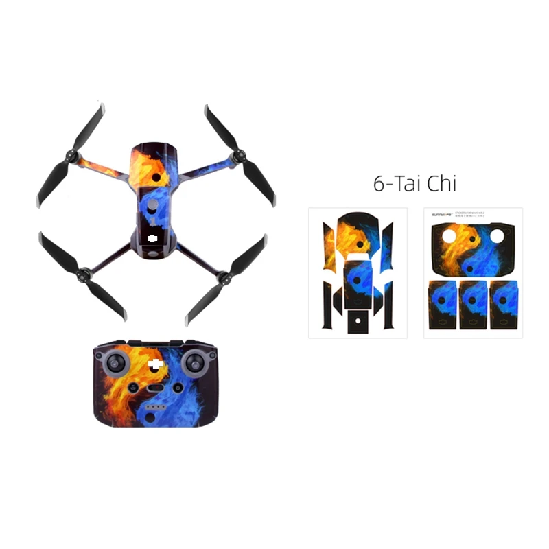 

Sunnylife Pvc Stickers Whole Set Waterproof Scratch-Proof Decals Remote Control Protector for Dji Mavic Air 2
