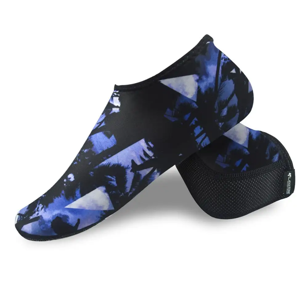 Blue 2 LayaTone/носки для воды для мужчин и женщин, Пляжные Носки, 2,5 мм, неопреновые носки для дайвинга, каякинга, подводного плавания, йоги, пляжная обувь - Цвет: Blue 2