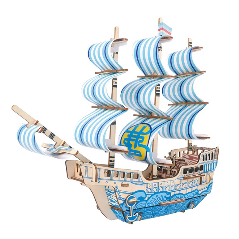 Мечта корабль лазерная резка Парусный Корабль игрушки 3D деревянная головоломка