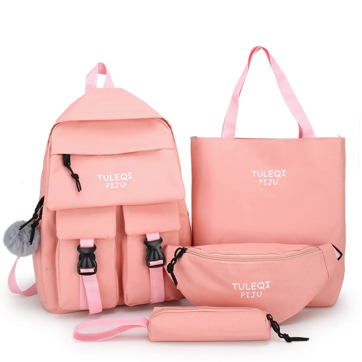 

4 set School Bags for Teenage Girls Kids Children Student Backpack Travel Teen Shoulder Bag Child Schoolbag New Women backpack