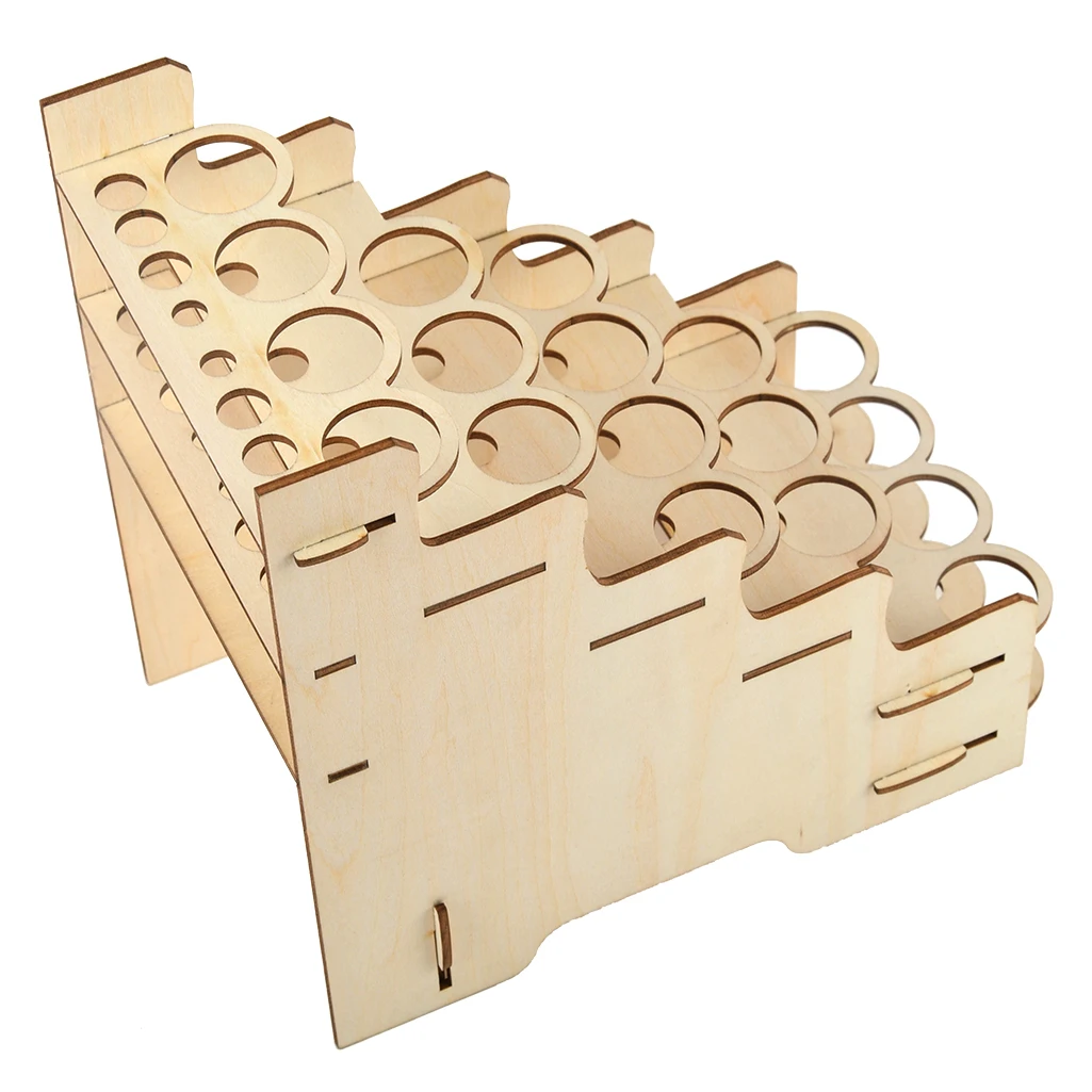 Деревянная модульная Подставка для хранения чернил в бутылках держатель кистей