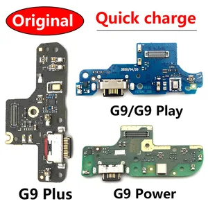 Док-станция с разъемом Micro USB, зарядным портом и гибким кабелем для Motorola Moto G9  G9 Play  G9 Plus с микрофоном