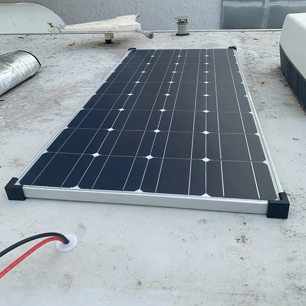 300w solar panel 12v 24v battery charger kit PV system aluminum frame extension cable for car Rv camping marine home 1000w 220v |
