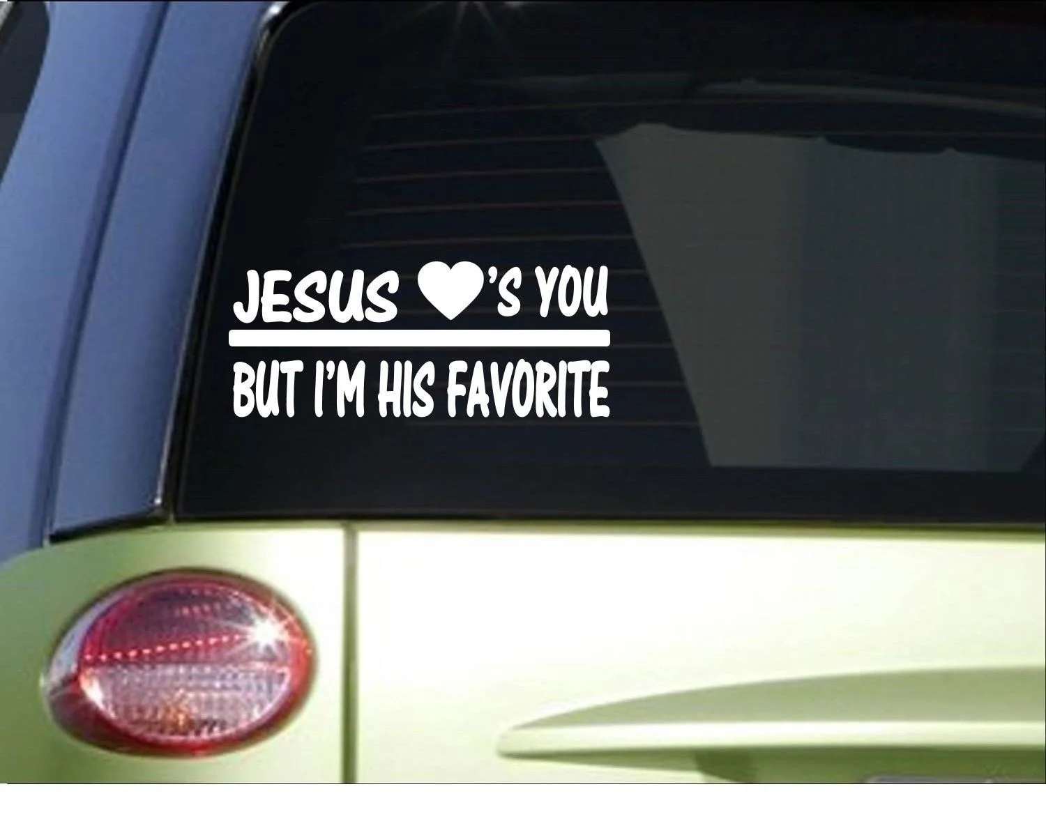 Наклейка Jesus loves you 8 дюймов наклейка Bible церковная Божья молитва на окно