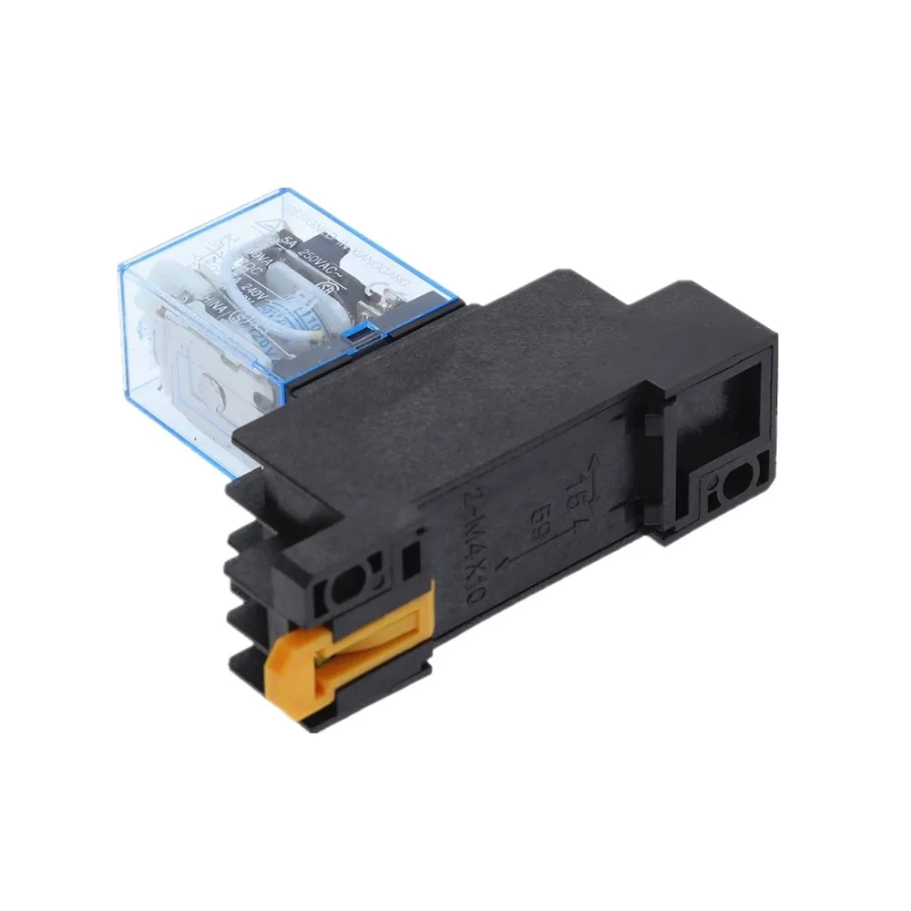 MY2N-J катушки DPDT электромагнитный Мощность реле постоянного тока 12V 24V / AC 110V 220V 8 Pin