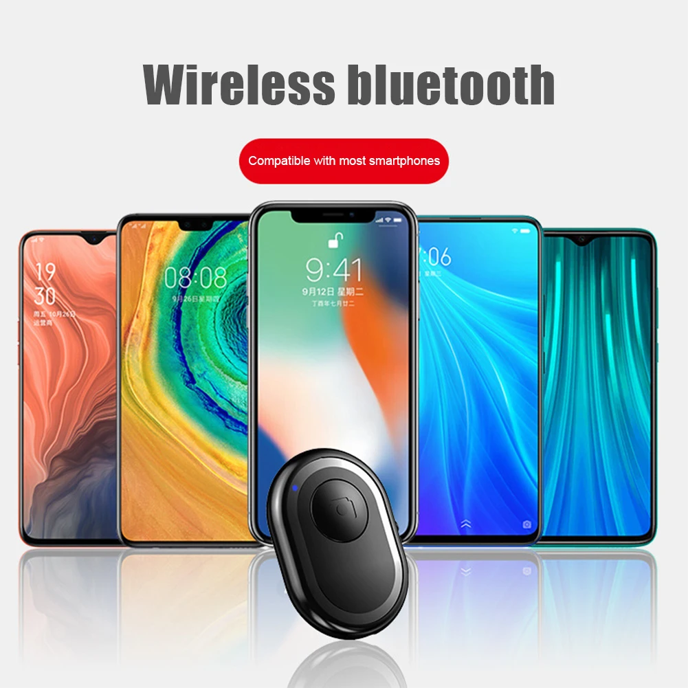 Mini Bluetooth-compatible Remote Control Button Wireless Controller Self-timer Trigger Release Selfie For Smartphones Camera | Электроника