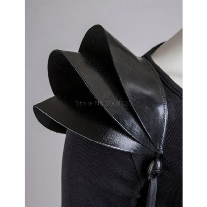 Мужской Кожаный Костюм викинга воина средневековая бронежилет аксессуары для