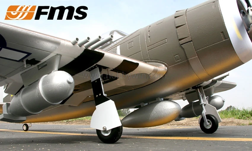 FMS P-47 Green Warbid EPO 6CH 1400 мм радиоуправляемая модель самолета Warbird PNP бесщеточный