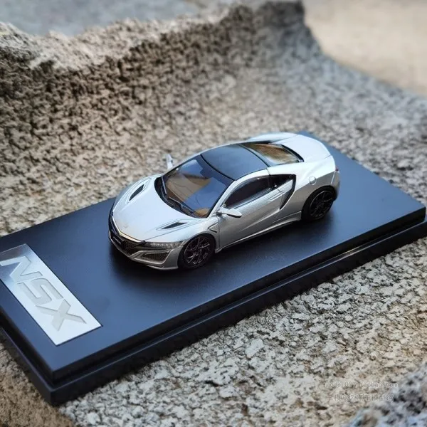 Модель автомобиля 1:64 HONDA NSX из серебряного сплава металлические игрушки для детей