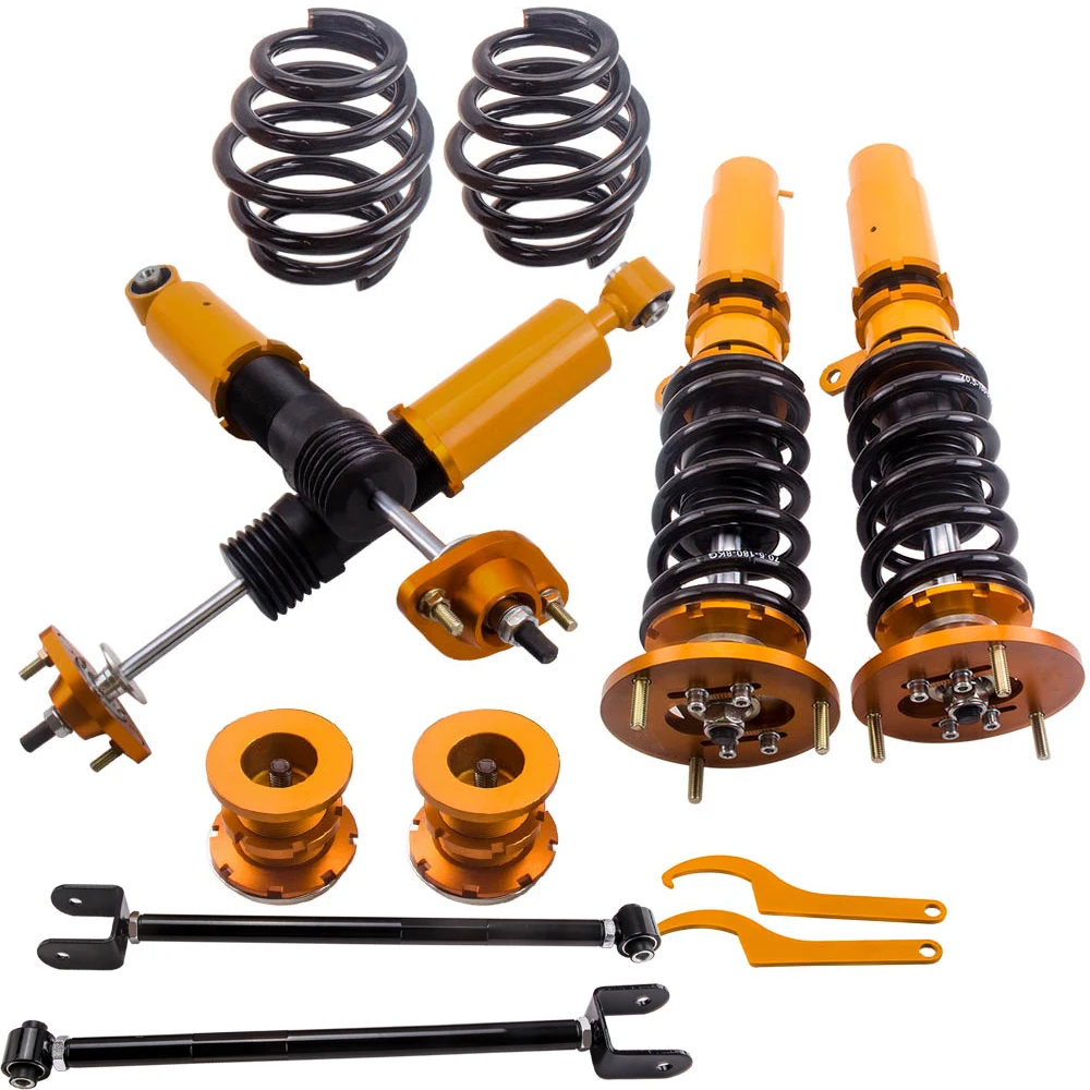 

Coilovers Shocks Control Arms for BMW E46 3 Series 323i 328i 330i 318i 320i 1998-2005 Suspension Adjustable Height Lowering