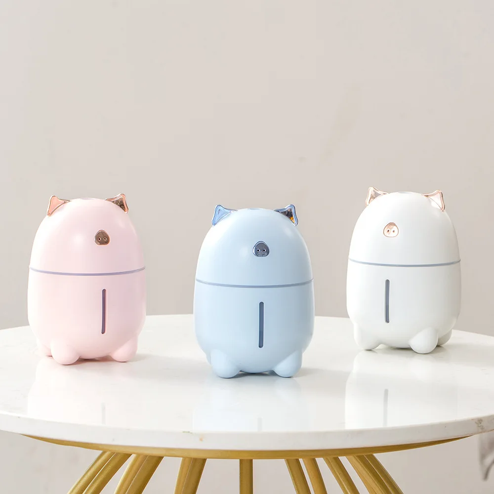 Новый милый мини USB увлажнитель воздуха маленький светящийся офисный Настольный