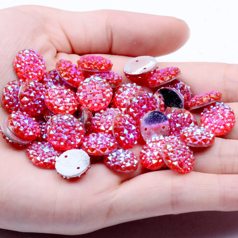 12 мм 40/200 шт круглая форма Flatback Стразы перфорация крокодиловая кожа текстура