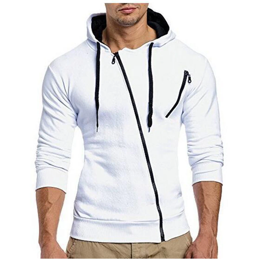 Мужская толстовка с капюшоном для скейтборда куртка на молнии похудения и бега