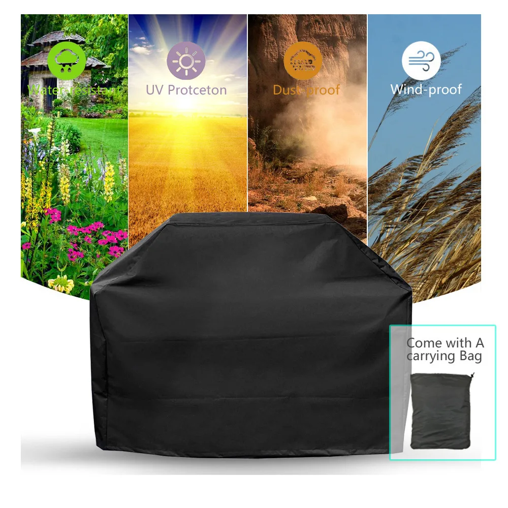 

BBQ Cover Waterproof Grill Accessories Barbecue Covers for Weber Gas Large Barbeque UV Outdoor Garden