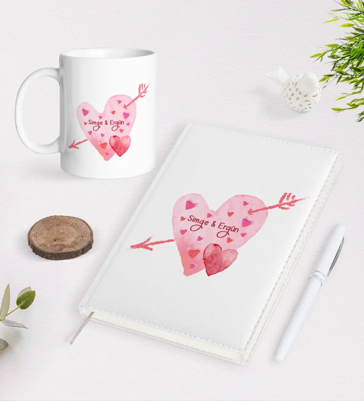 

Персонализированные ко Дню Святого Валентина 2021 Организатор ручка и кружка Seti-47