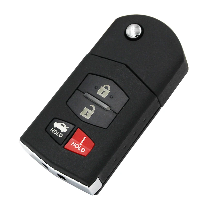 Складной флип 3 + 1/4 кнопки ФСК 313 8 МГц 4D63 80 бит чип FCC ID: KPU41788 для Mazda M6/M2/3/6/фреза |