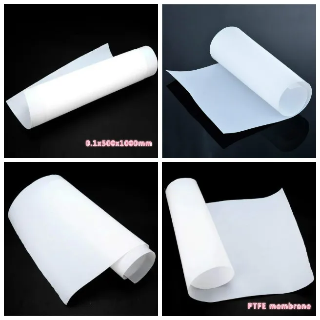 PTFE film with high strength and high temperature resistance is used for compression molding extrusion processing 0.1x500x1000mm