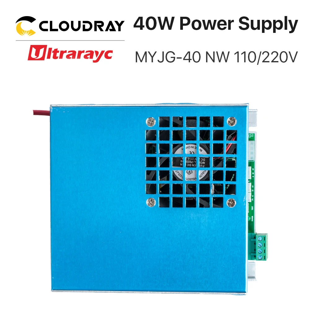 Ultrarayc 40 Вт СО2 лазерный источник питания MYJG-40 110 В 220 В для СО2 лазерной гравировки резки 35-50 Вт