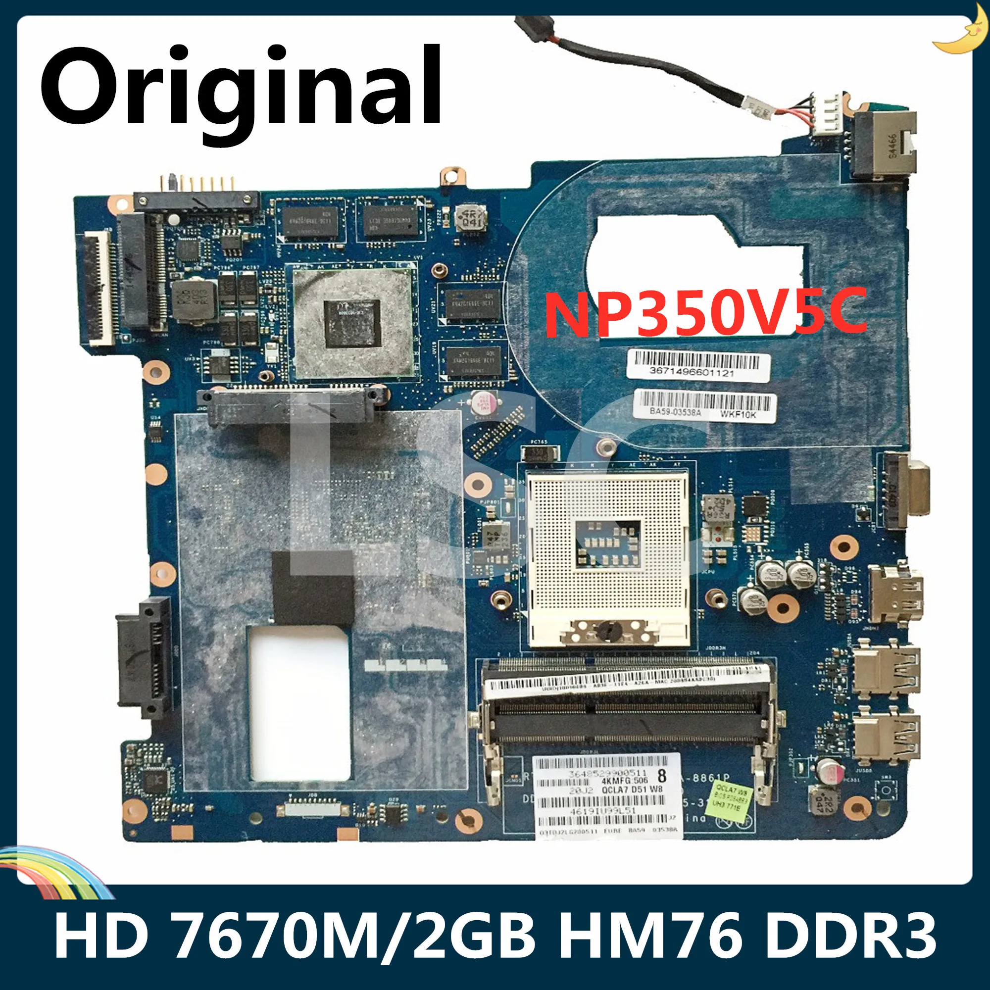 LSC BA59 03538A 03397A для Samsung NP350V5C 350V5X материнская плата ноутбука LA 8861P HD 7670M/2GB HM76