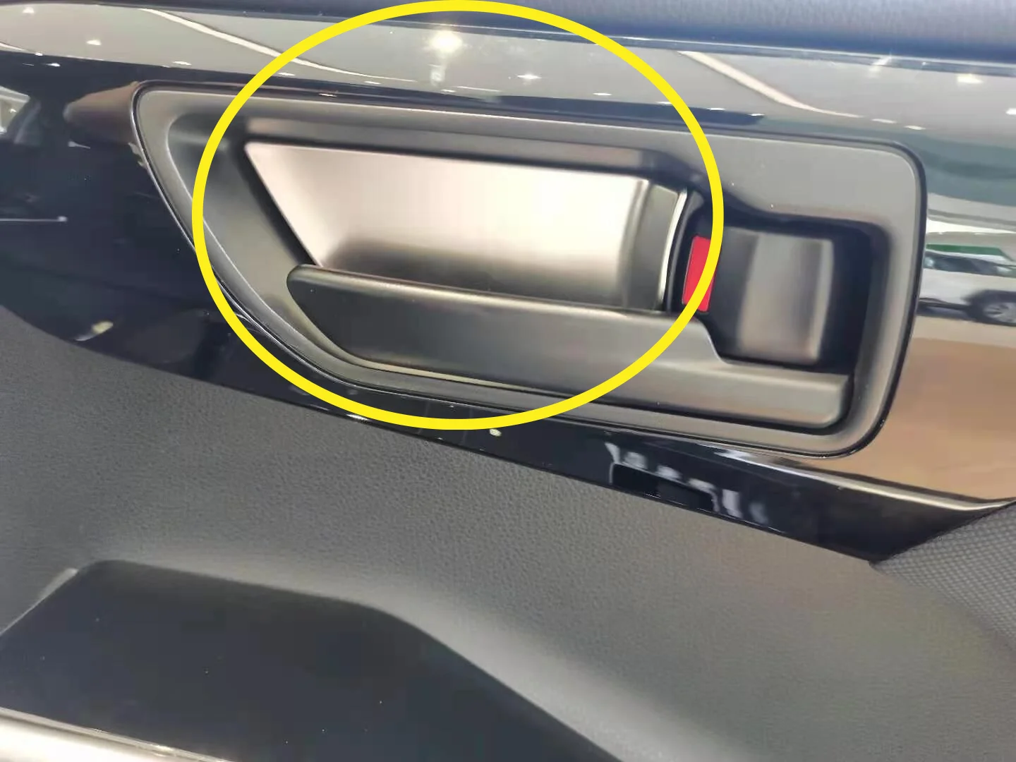 

Interior Door Handle Bowl Steel Cover Trim Silver For 2020 2021 2022 Toyota Highlander Car Decor Accessories