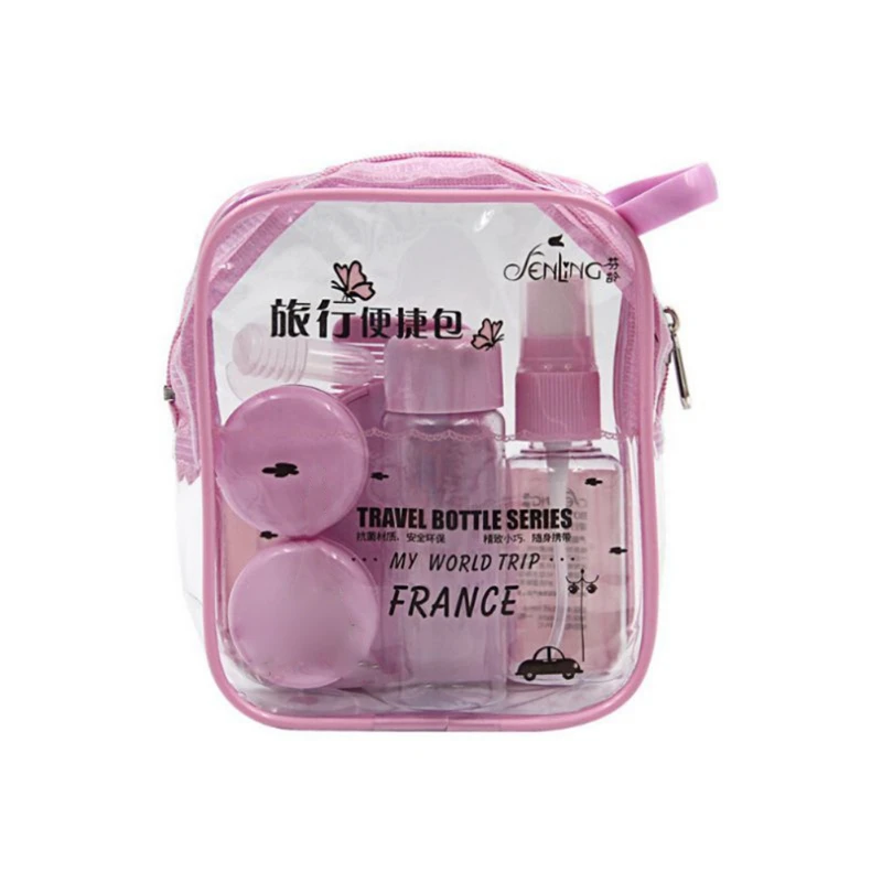 8PCs/set Essensial Travel Mini Plastic Transparent Empty MakeUp Container Bottle Face Lotion Atomizer Sample Bottles: | Красота и