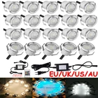 20 шт.компл. 30 мм 12 В IP67 наружный светодиодный светильник для террасы, лестницы, ступенчатые рельсовые огни, водонепроницаемый сад, тропа, патио, Ландшафтная лампа