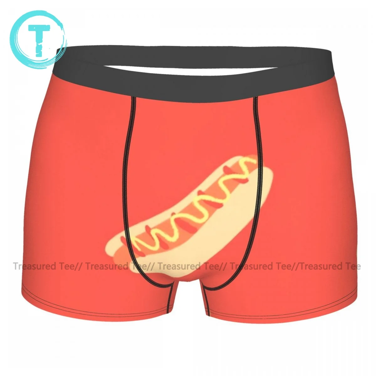 Mustard Underwear Boys Design Funny Trunk Pouch Trenky Polyester Boxer Brief
