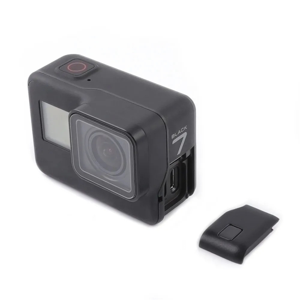 Водонепроницаемая Боковая дверь usb зарядный порт HDMI Крышка для GoPro Hero 5 6 7 Черная Камера аксессуары замена Боковая крышка двери