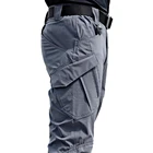 Новинка 2021, мужские тактические брюки, эластичные брюки в стиле милитари с несколькими карманами, мужские облегающие брюки-карго