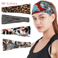 fine color bohemia headband scrunchies sports headbands for women yoga absorbs sweat fitness run bandana boho hair accessories