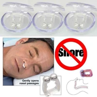 nose clip silicone magnetic anti snore stop snoring sleep tray sleeping aid apnea guard night device with case 2019 new