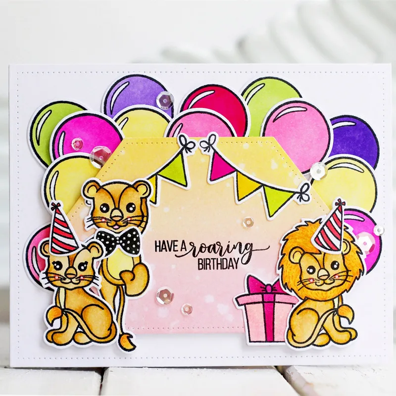 Высечки с шестигранной рамкой для изготовления открыток алмазная