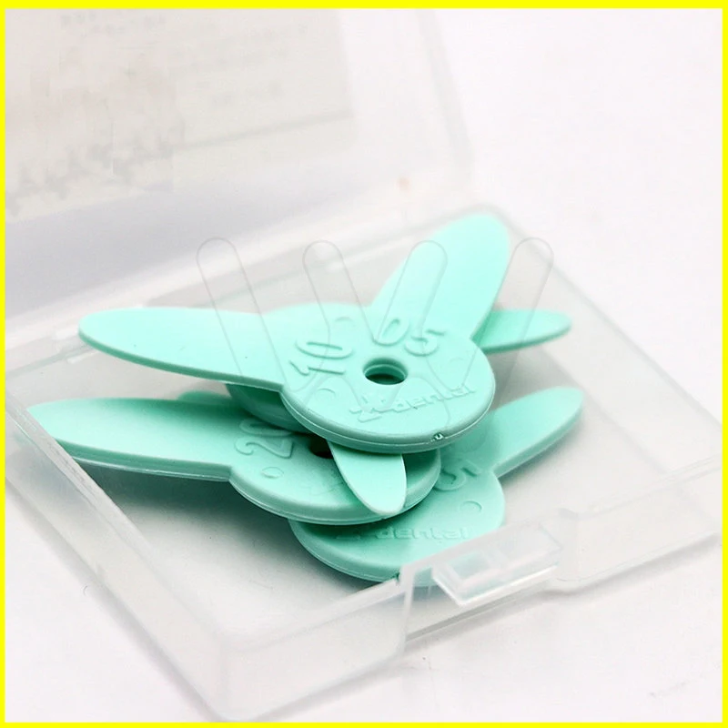 4 шт./компл. Стоматологическая резиновая линейка для измерения зубных щелей