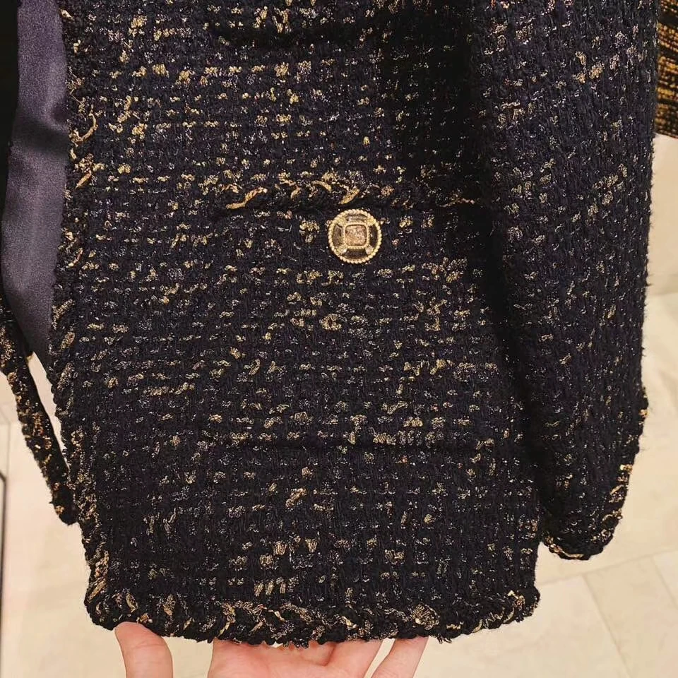 Твидовая куртка элегантное manteau femme плюс размер casaco feminino custom 5xl 6xl зимнее пальто потрясающая шерстяная куртка abrigo mujer