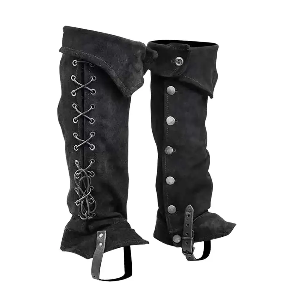 

Steampunk Boots Cover Adjustable Renaissance Boots Cover For Adults Steampunk Shoe Cover With Silver Buttons Cosplay Accessor