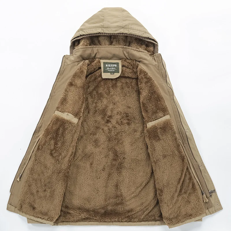 Winter Man Increase Down Cotton-padded Clothes Jacket Men's Will Code Even Cotton Cap Pure Cotton Youth Long Fund Men's Wear