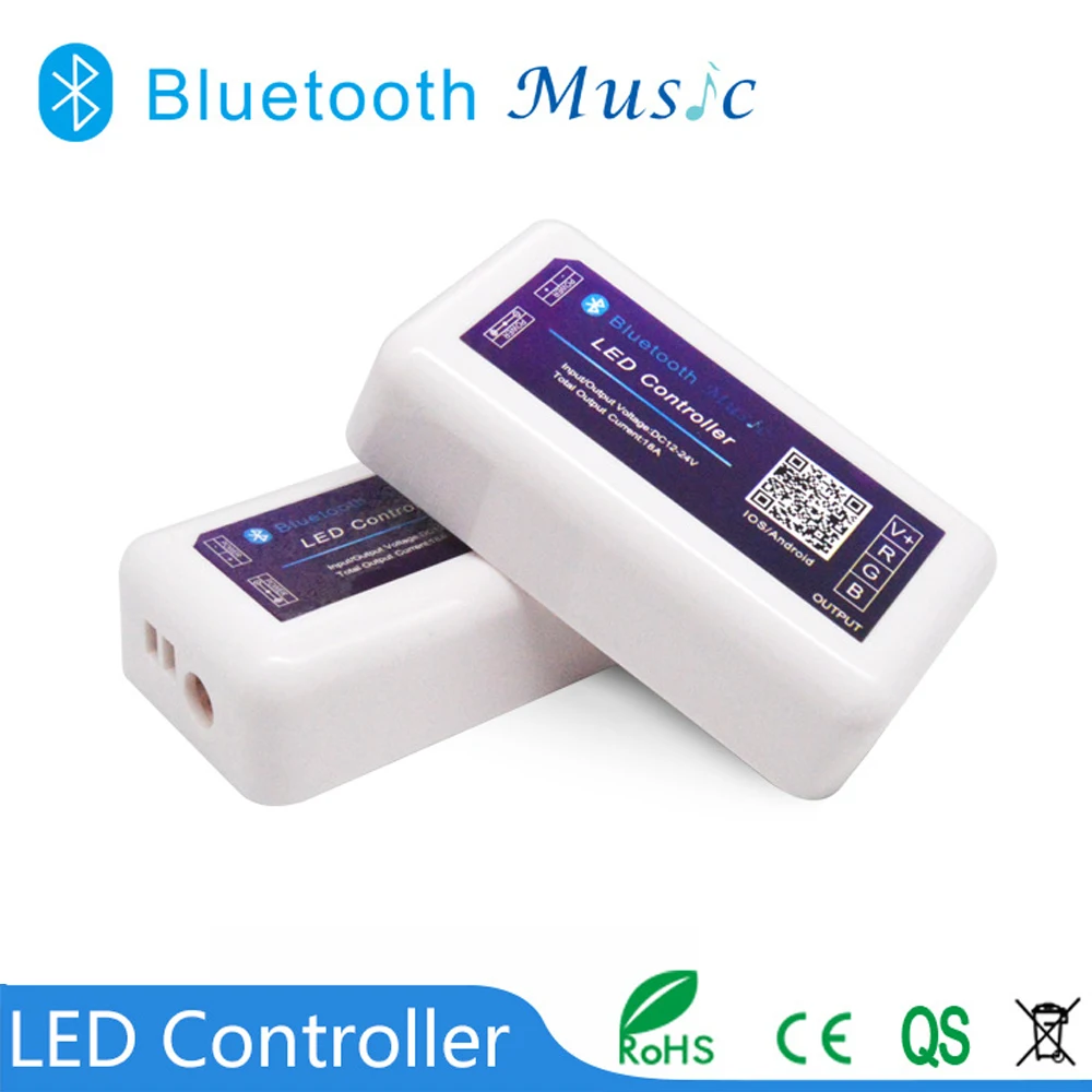 DC12-24V Wireless WIFI  Music LED Controller Mobile Phone APP Suitable For RGB KTV Stage Hotel Outdoor Light Strip