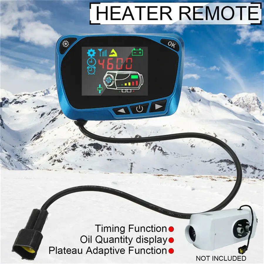 Синий таймер уровня топлива с ЖК дисплеем 12 В/24 В|Управление кондиционером и