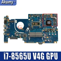 akemy x705fd notebook motherboard for asus x705f x705fd x705fn laptop motherboard mainboard with i7 8565u v4g gpu test 100 ok