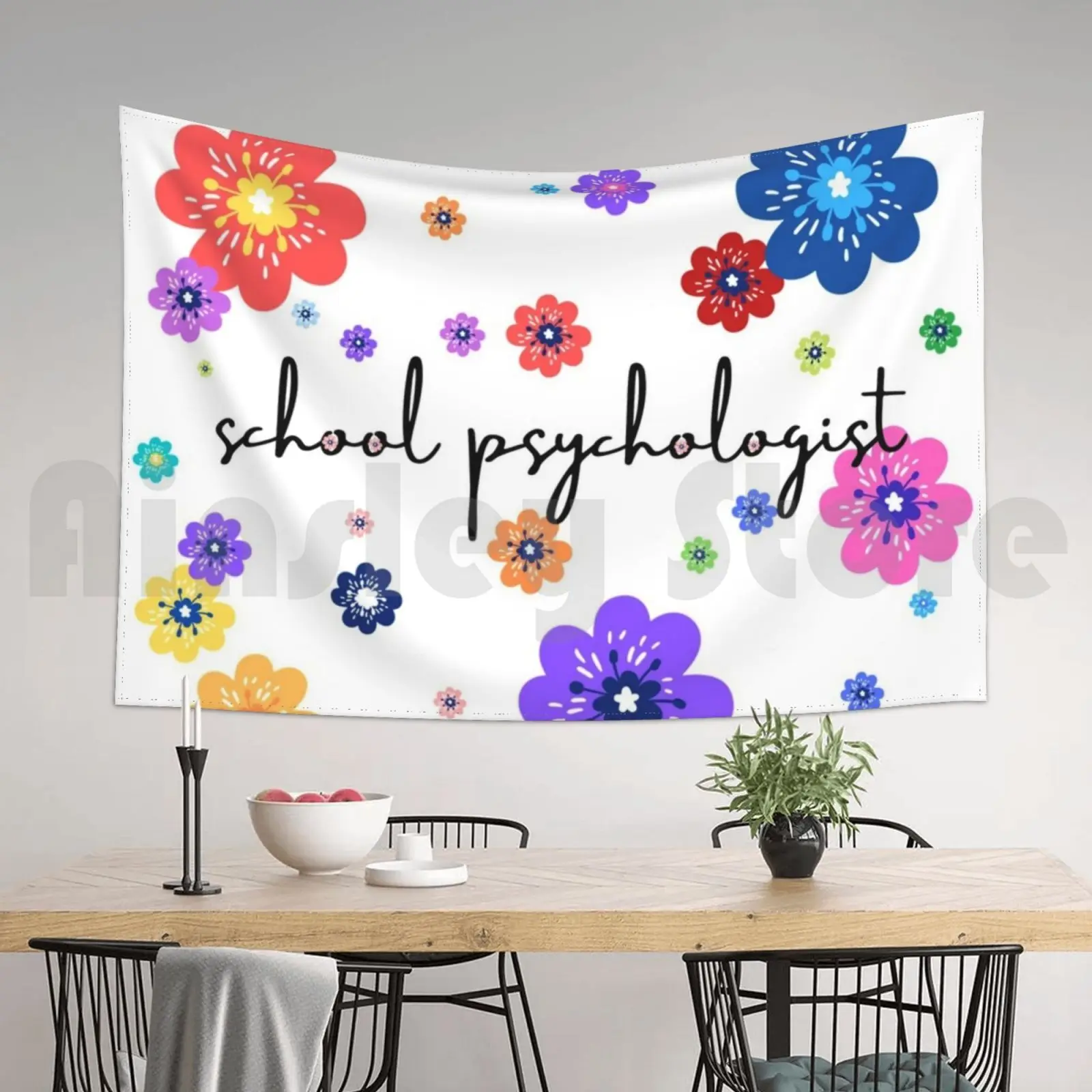 Цветной гобелен школьный психолог гостиная спальня школа психология