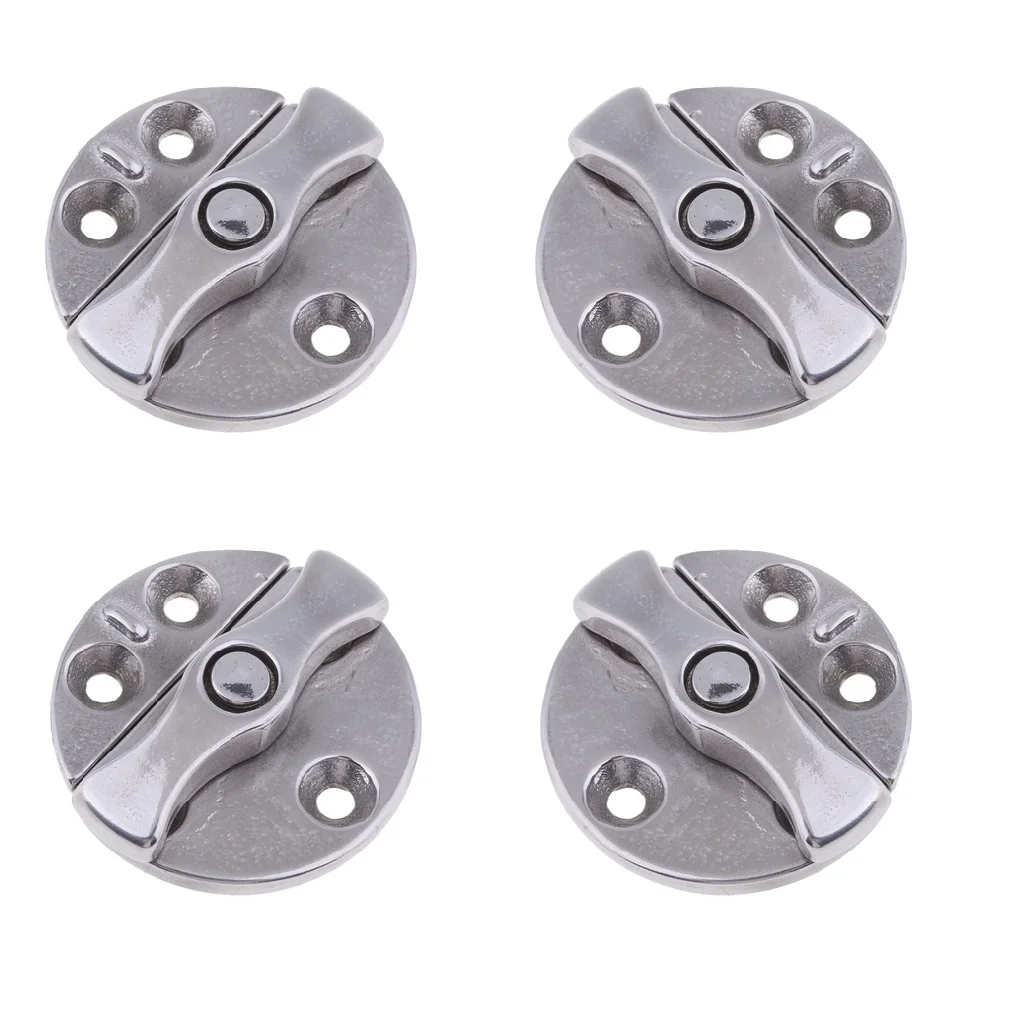 

4 Pieces Invisible Folding Stop Hinge Steel Door Hinge Removable Hinge For Hatches