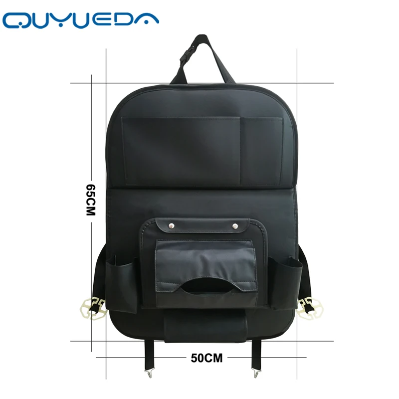 Органайзер для заднего сиденья автомобиля и сумка хранения с подносом 9 карманов