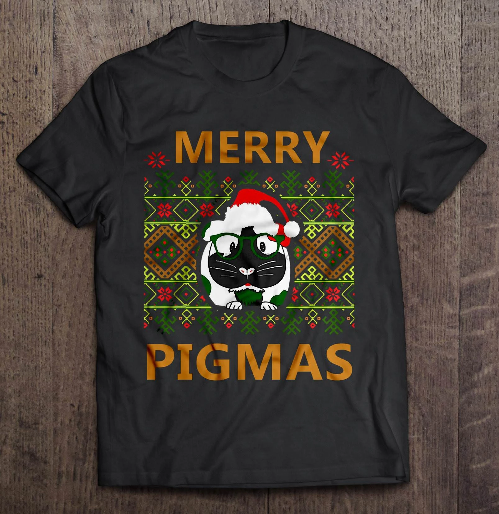 Мужская забавная футболка модная с надписью Merry Pigmas свитер морской свиньей на
