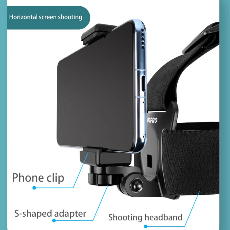 universal head strap mount headband holder with mobile phone clip holder for smartphones mobilephone bluetooth volg accessories free global shipping