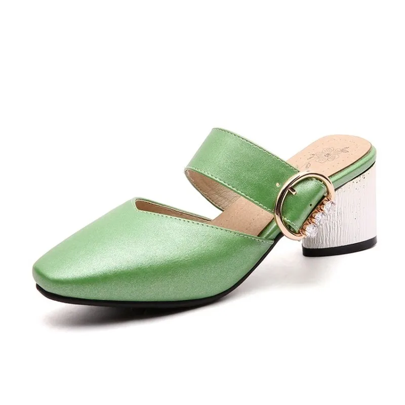 Женские ботинки из искусственной кожи Летние сланцы для улицы необычный стиль